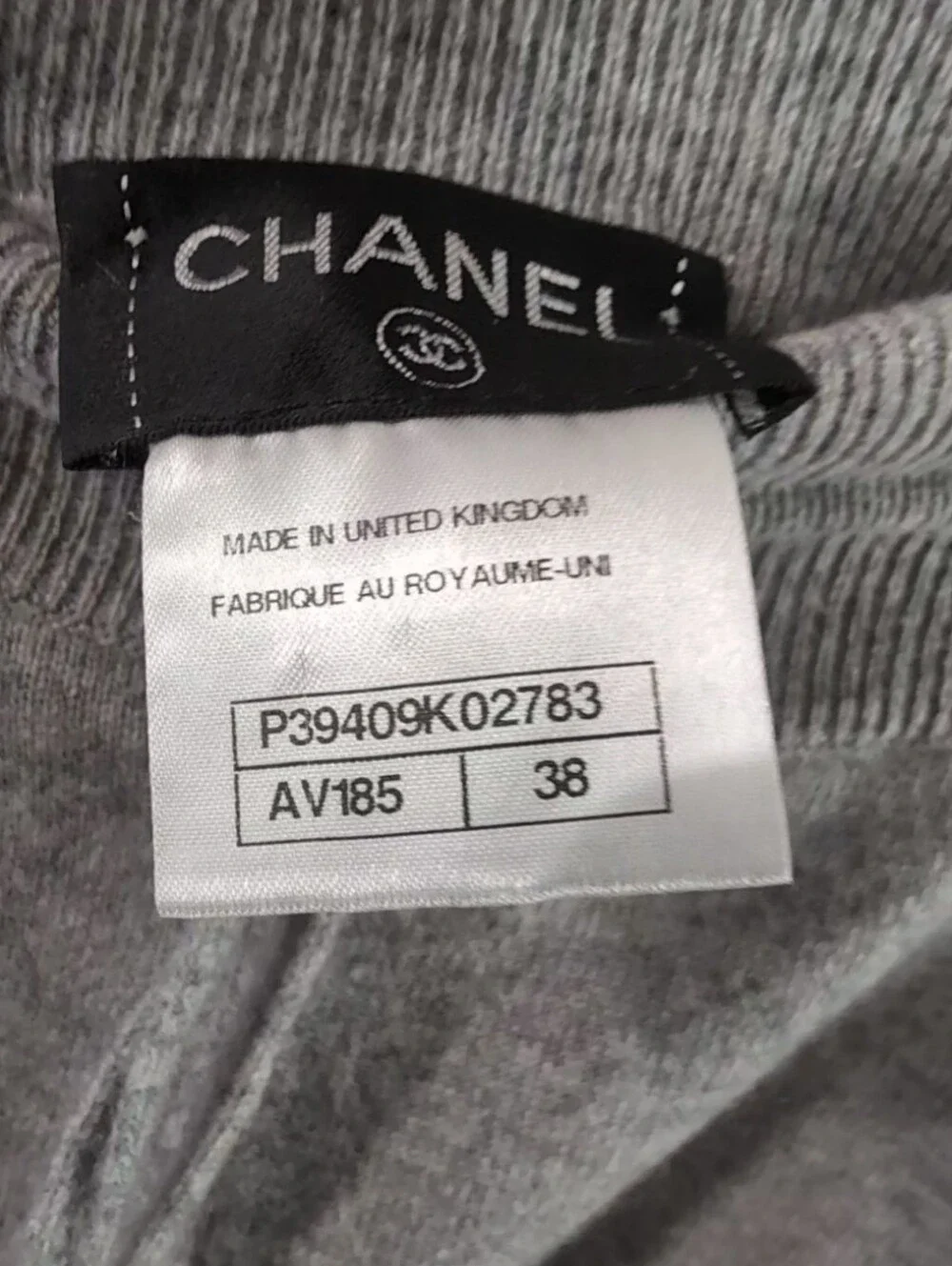 50% OFF CHANEL Vintage 2010 Chanel Grey  Cashmere Track Suit